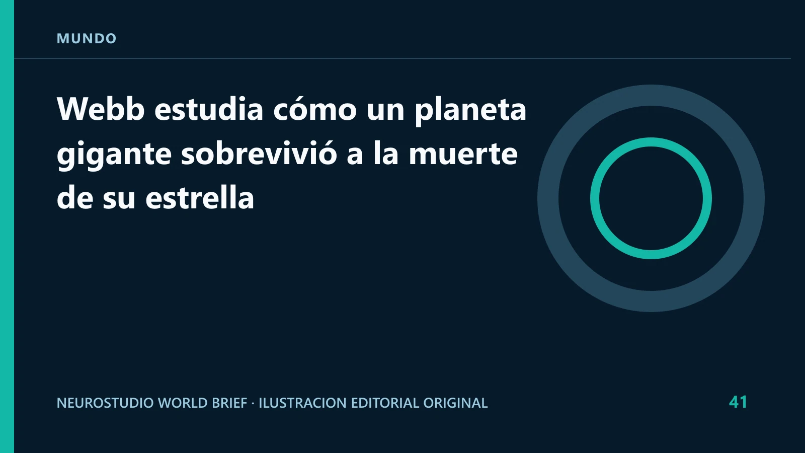 Ilustracion editorial original para: Webb estudia cómo un planeta gigante sobrevivió a la muerte de su estrella