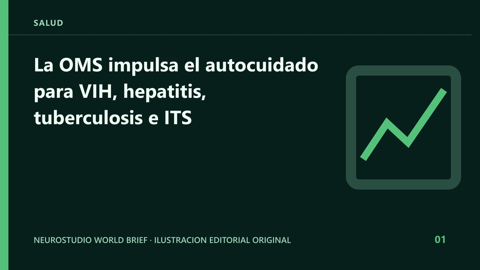 Ilustracion editorial original para: La OMS impulsa el autocuidado para VIH, hepatitis, tuberculosis e ITS