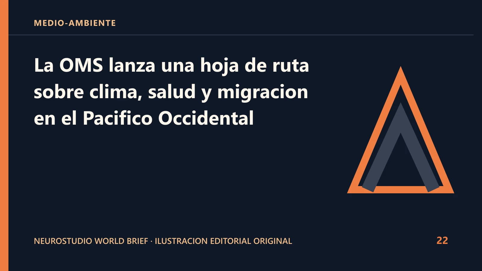 Ilustracion editorial original para: La OMS lanza una hoja de ruta sobre clima, salud y migracion en el Pacifico Occidental