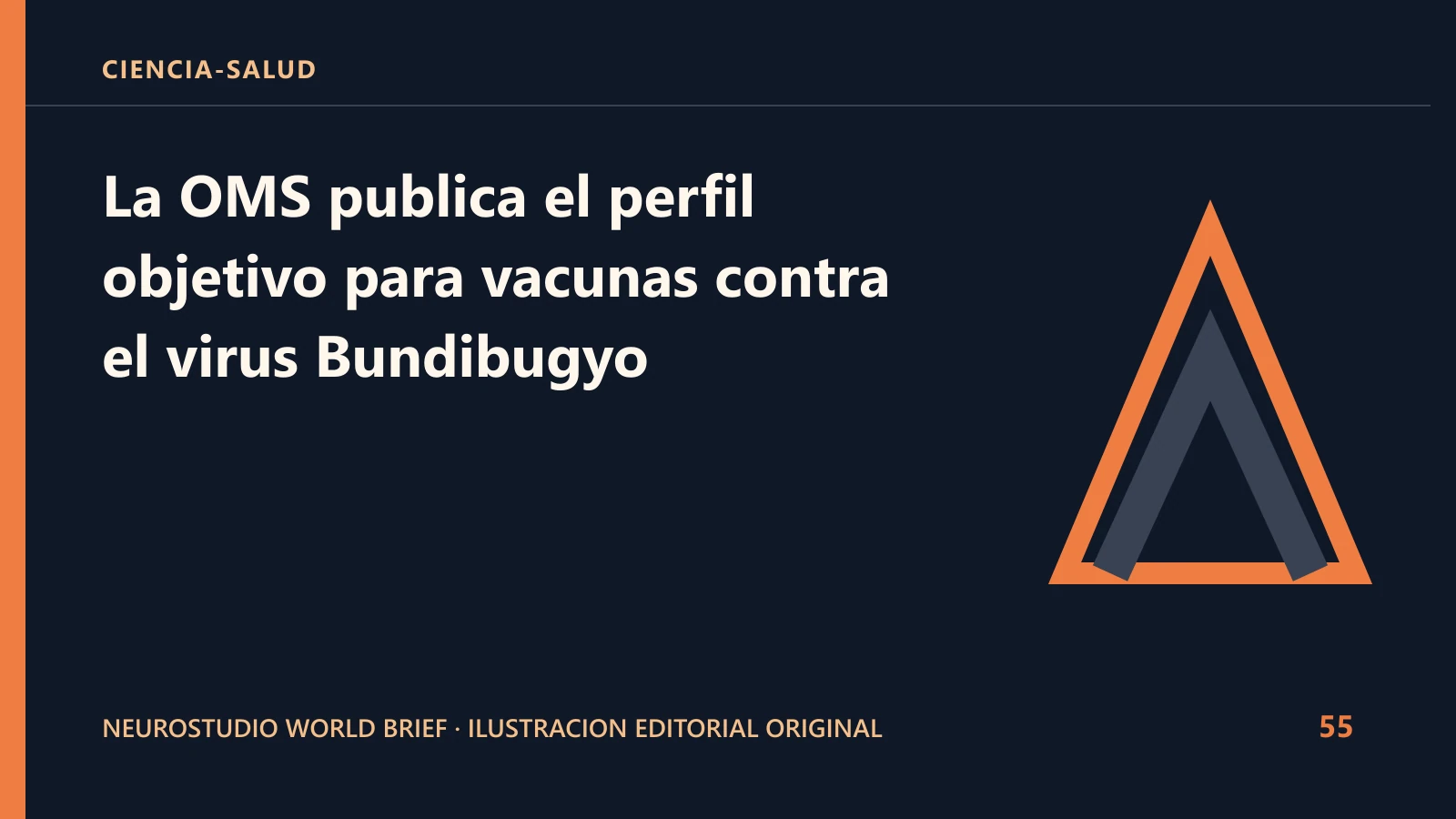 Ilustracion editorial original para: La OMS publica el perfil objetivo para vacunas contra el virus Bundibugyo