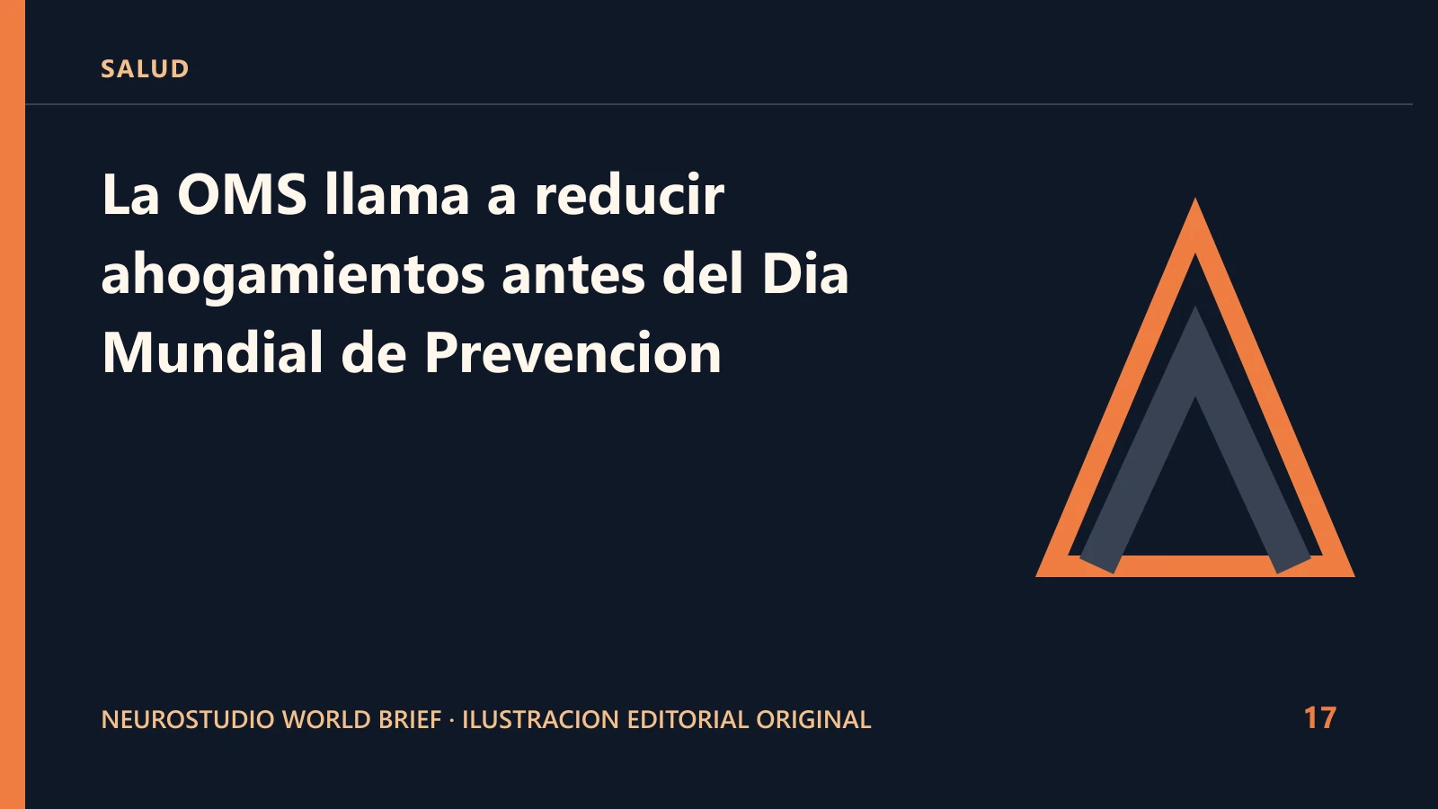 Ilustracion editorial original para: La OMS llama a reducir ahogamientos antes del Dia Mundial de Prevencion