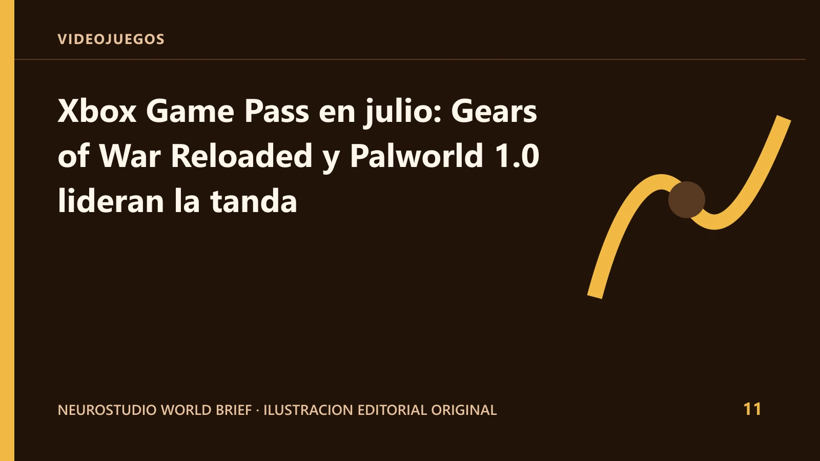 Ilustracion editorial original para: Xbox Game Pass en julio: Gears of War Reloaded y Palworld 1.0 lideran la tanda