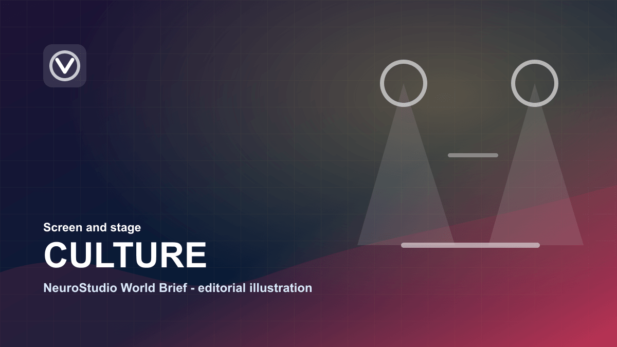 Abstract culture image with spotlights and stage geometry.