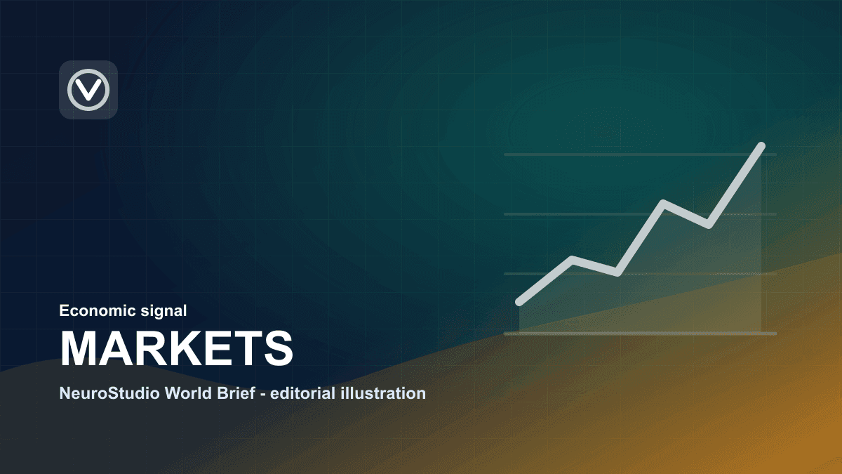 Abstract markets image with a rising and falling line chart.