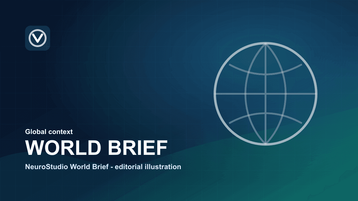 Global editorial context image with abstract globe lines.